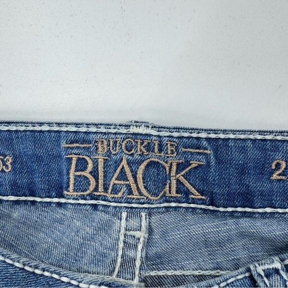 Buckle Black Skinny Jeans - Picture 8 of 9